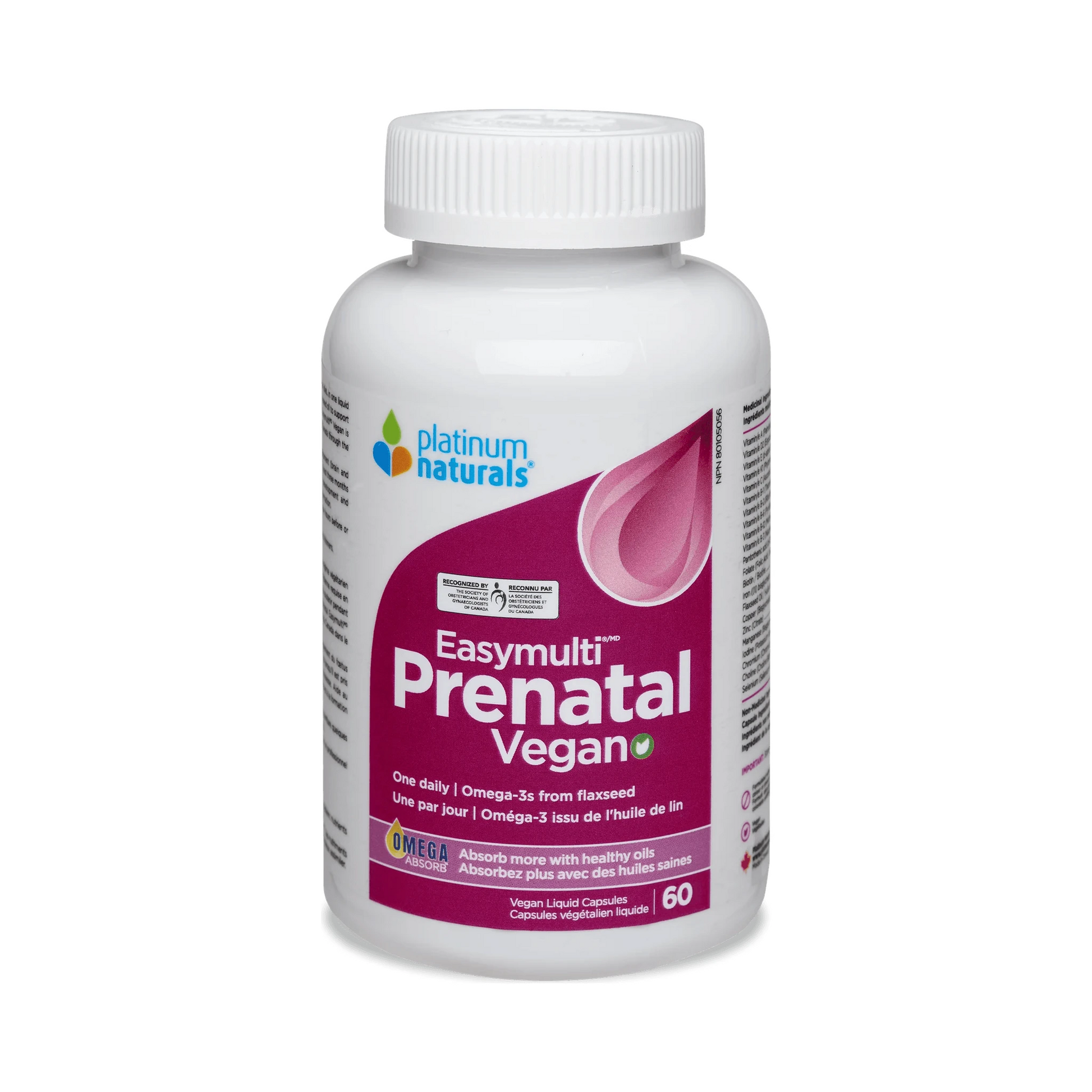 Platinum Naturals Prenatal Easymulti 60 Vegan Liquid Capsules