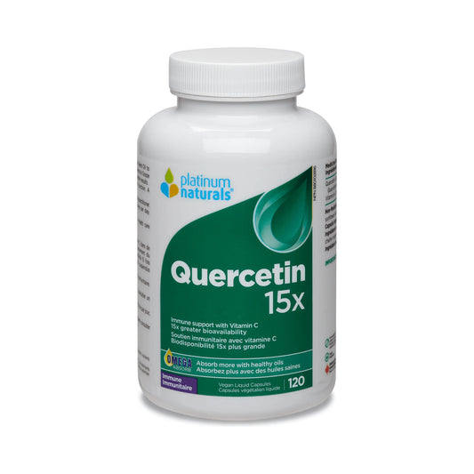 Platinum Naturals Quercetin 15X 120 Vegan Liquid Capsules