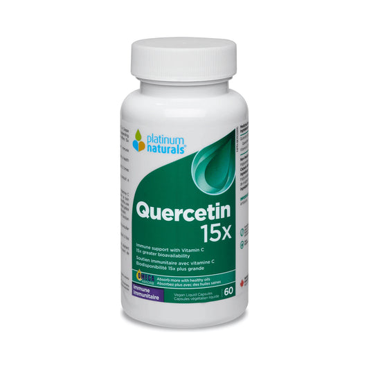 Platinum Naturals Quercetin 15X 60 Vegan Liquid Capsules