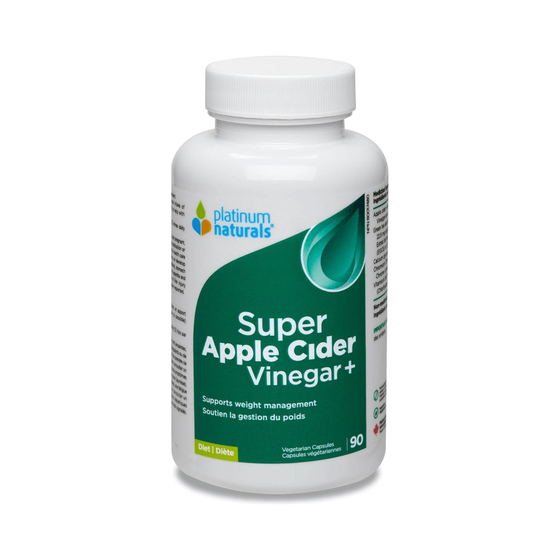 Platinum Naturals Super Apple Cider Vinegar+ 90 Veg Capsules