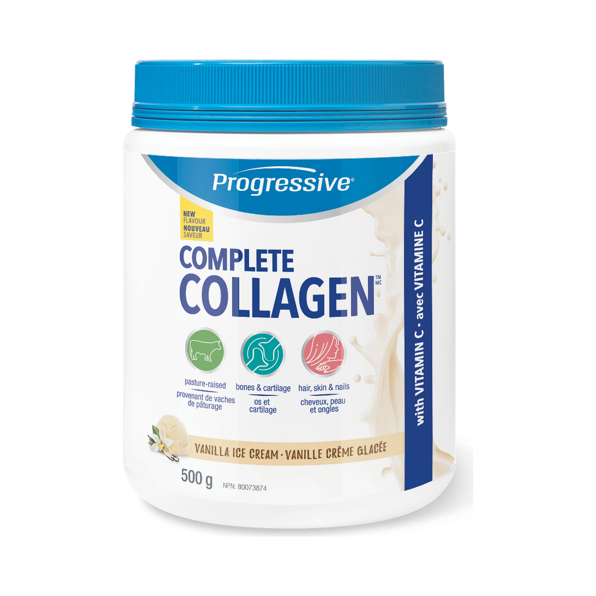 Progressive Complete Collagen Vanilla Ice Cream 500g