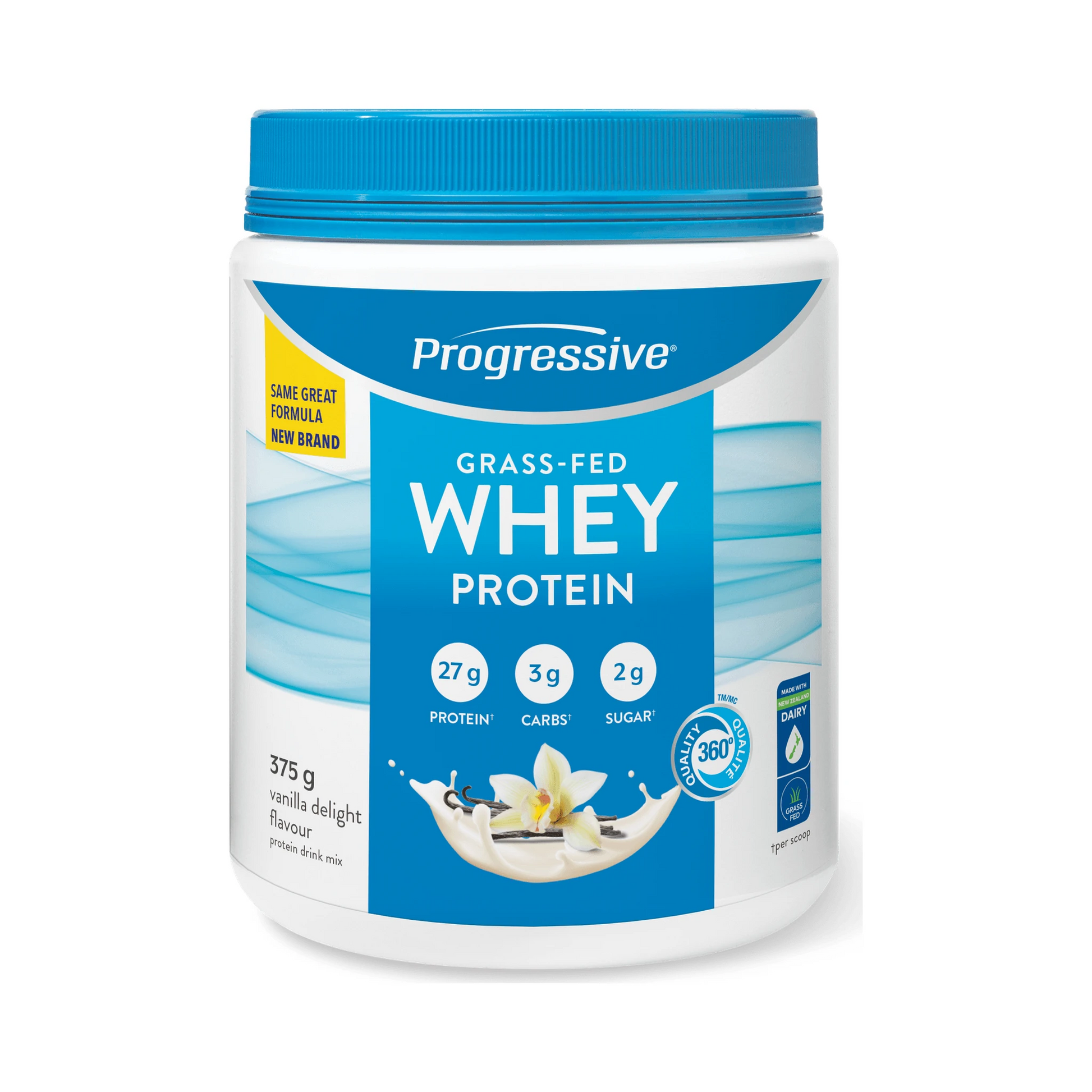 Progressive Grass Fed Whey Protein Vanilla 375g