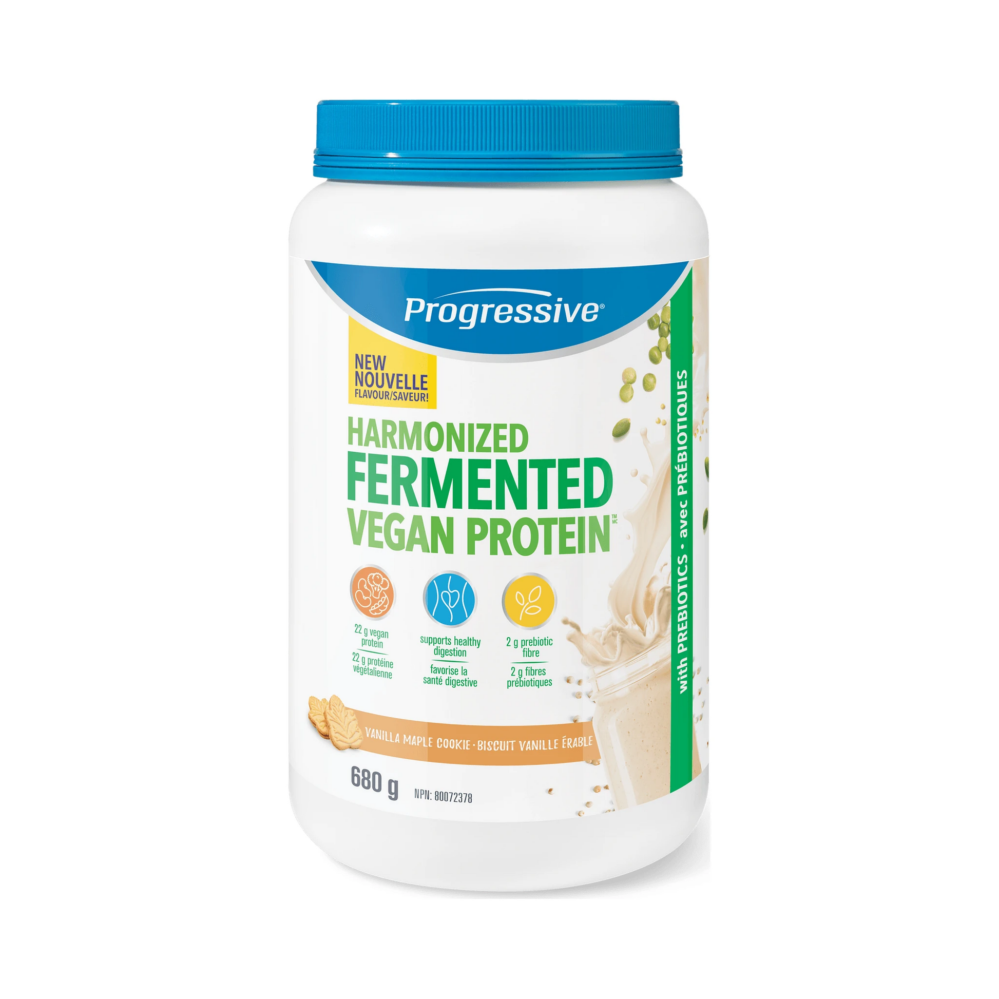 Progressive Harmonized Fermented Vegan Protein Vanilla Maple Cookie 680g