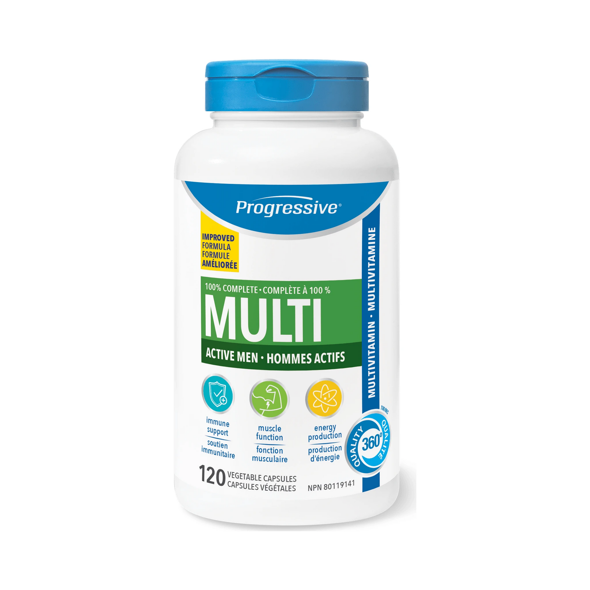 Progressive Multi For Active Men 120 Capsules