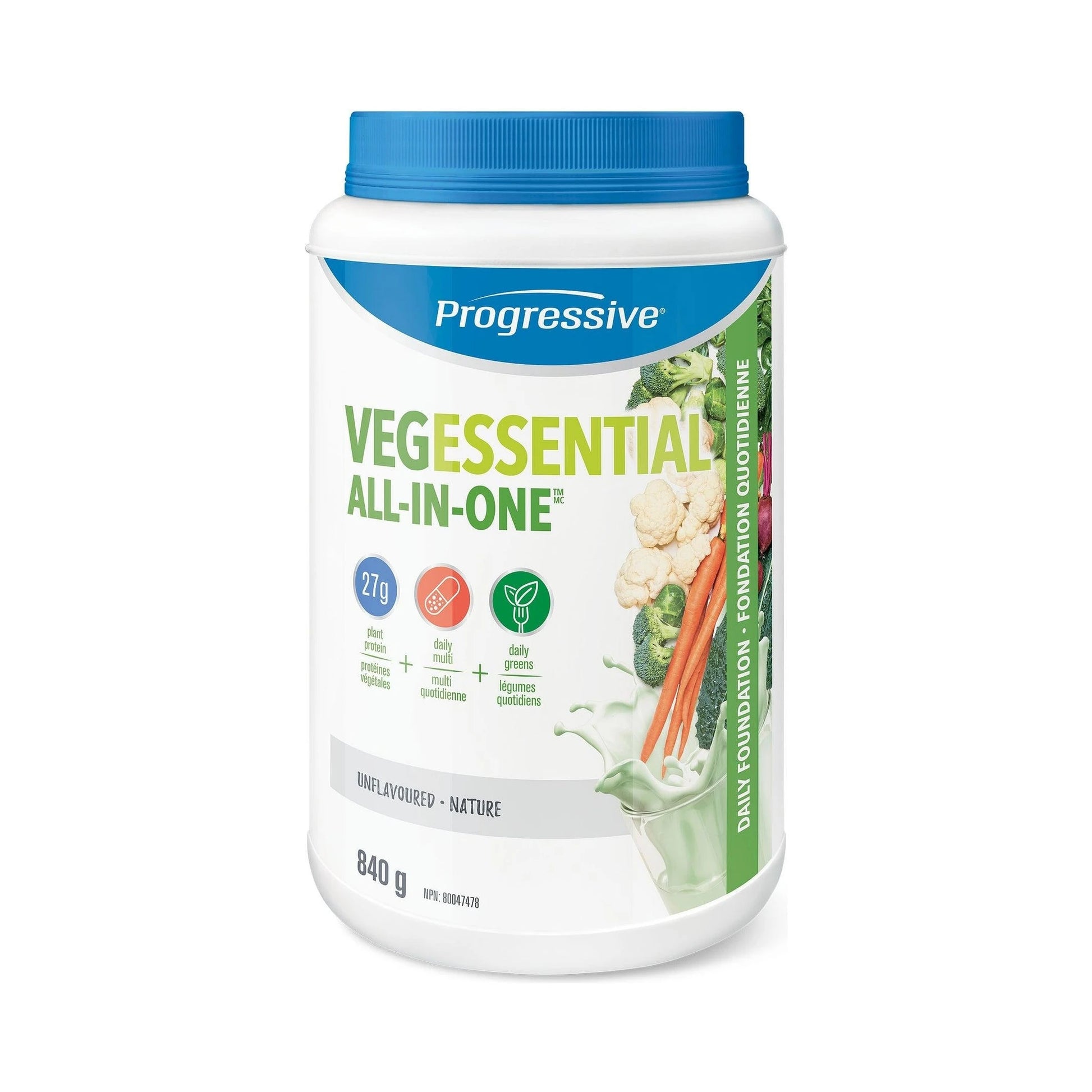 Progressive VegEssential All in One Unflavoured 840g