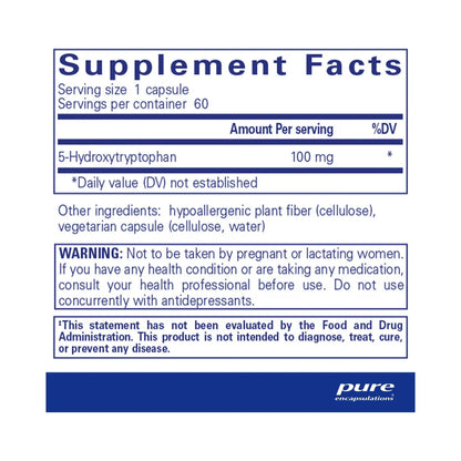 Pure Encapsulations 5-HTP 100mg 60 Capsules