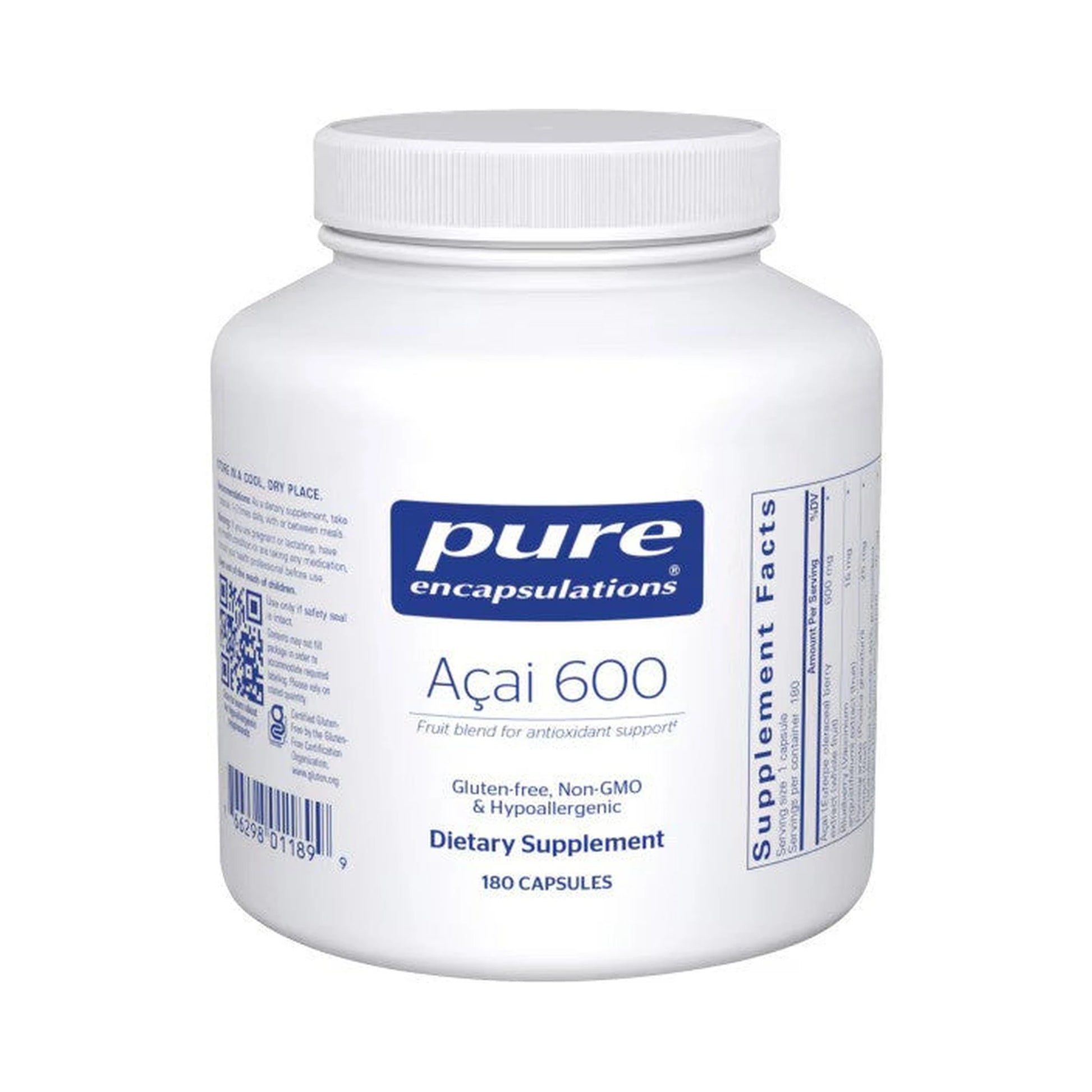 Pure Encapsulations Açai 600 180 capsules