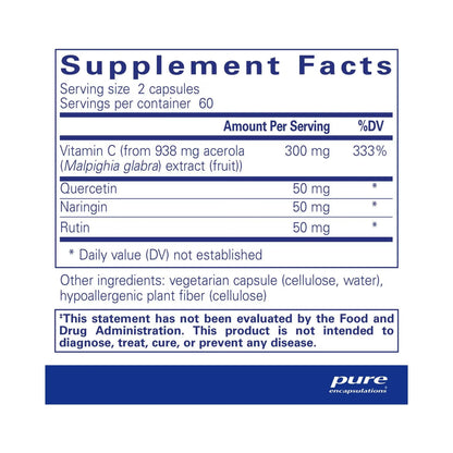 Pure Encapsulations Acerola/Flavonoid 120 Capsules