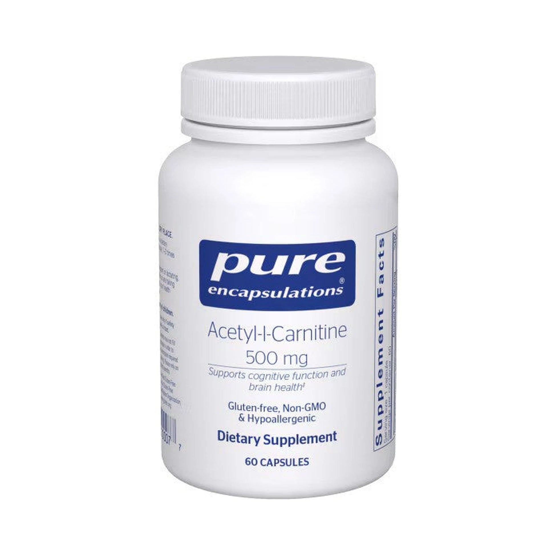 Pure Encapsulations Acetyl-l-Carnitine 500mg 60 Capsules