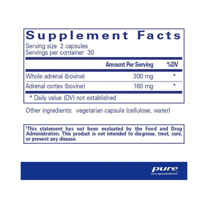 Pure Encapsulations Adrenal 60 Capsules