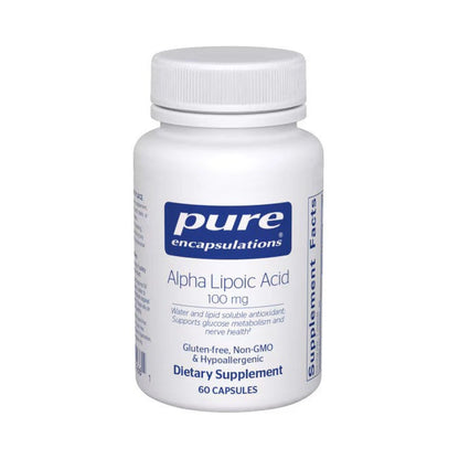 Pure Encapsulations Alpha Lipoic Acid 100mg 60 Capsules