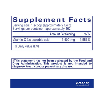 Pure Encapsulations Ascorbic Acid Powder 227 g