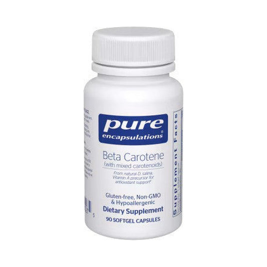 Pure Encapsulations Beta Carotene (with Mixed Carotenoids) 90 Softgel Capsules