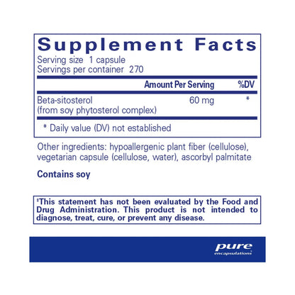 Pure Encapsulations Beta-Sitosterol 270 Capsules