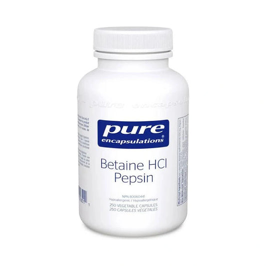 Pure Encapsulations Betaine HCl Pepsin 250 Capsules
