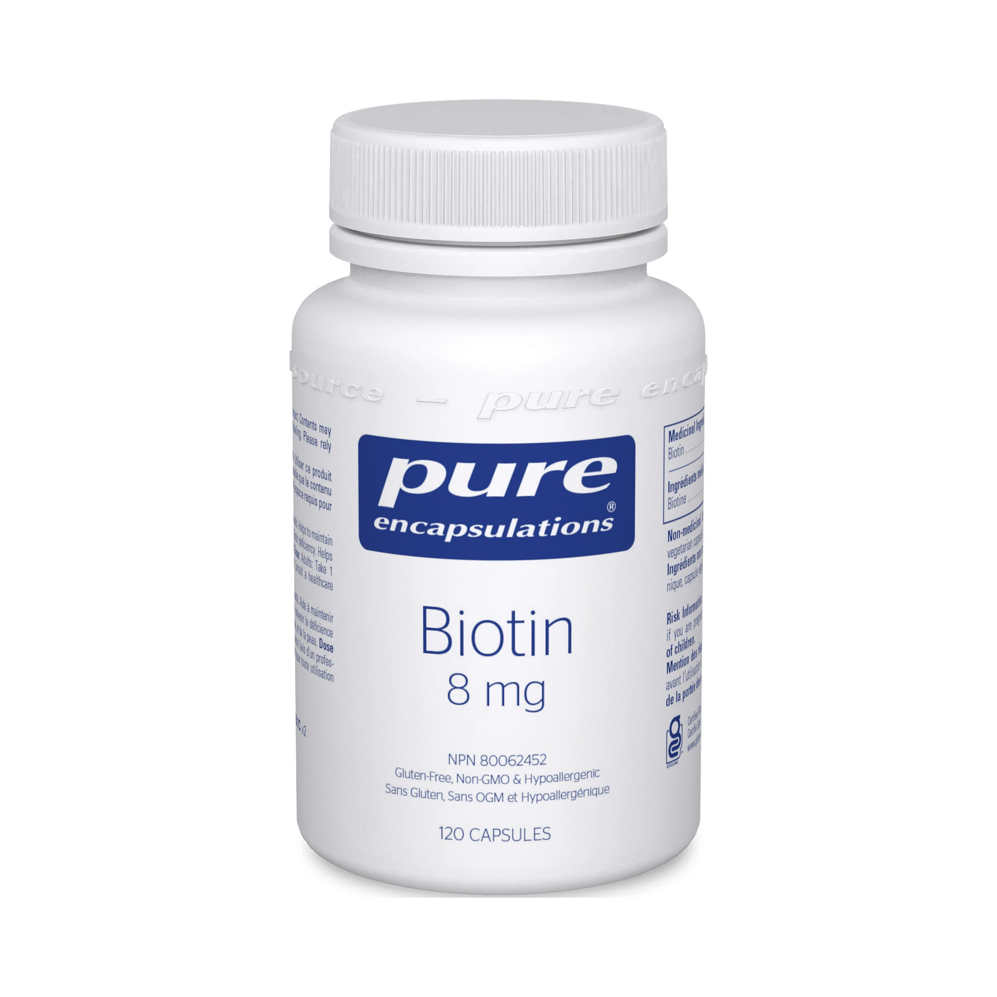 Pure Encapsulations Biotin 8mg 120 Capsules