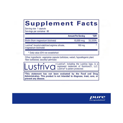 Pure Encapsulations Biotin Complex Hair & Skin 60 Capsules