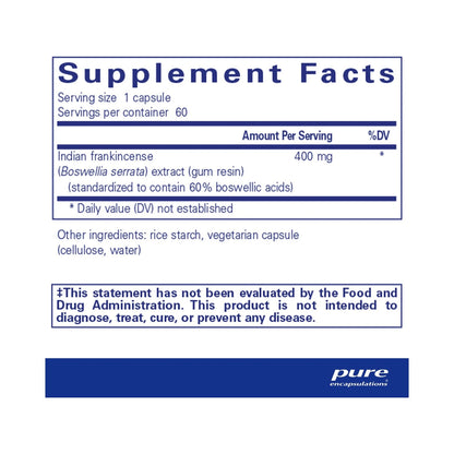 Pure Encapsulations Boswellia 60 Capsules
