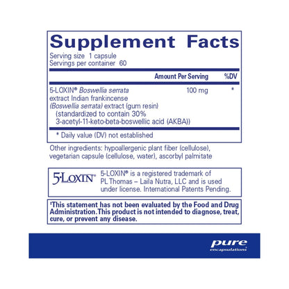 Pure Encapsulations Boswellia AKBA 60 Capsules