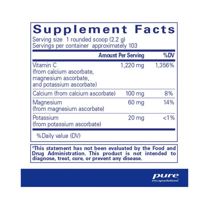 Pure Encapsulations Buffered Ascorbic Acid Powder 227g