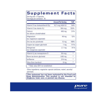 Pure Encapsulations +CAL+ with Ipriflavone 210 Capsules