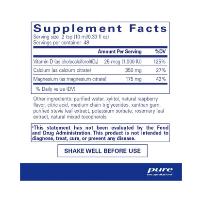 Pure Encapsulations Cal/Mag/D liquid 480 ml