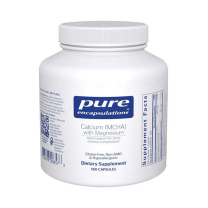 Pure Encapsulations Calcium (MCHA) with Magnesium 180 Capsules