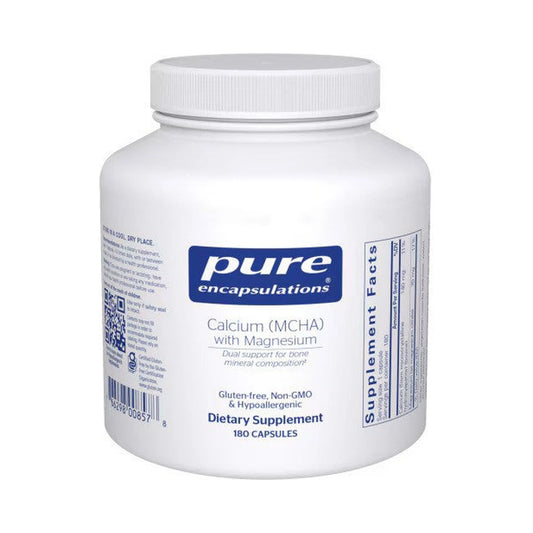 Pure Encapsulations Calcium (MCHA) with Magnesium 180 Capsules