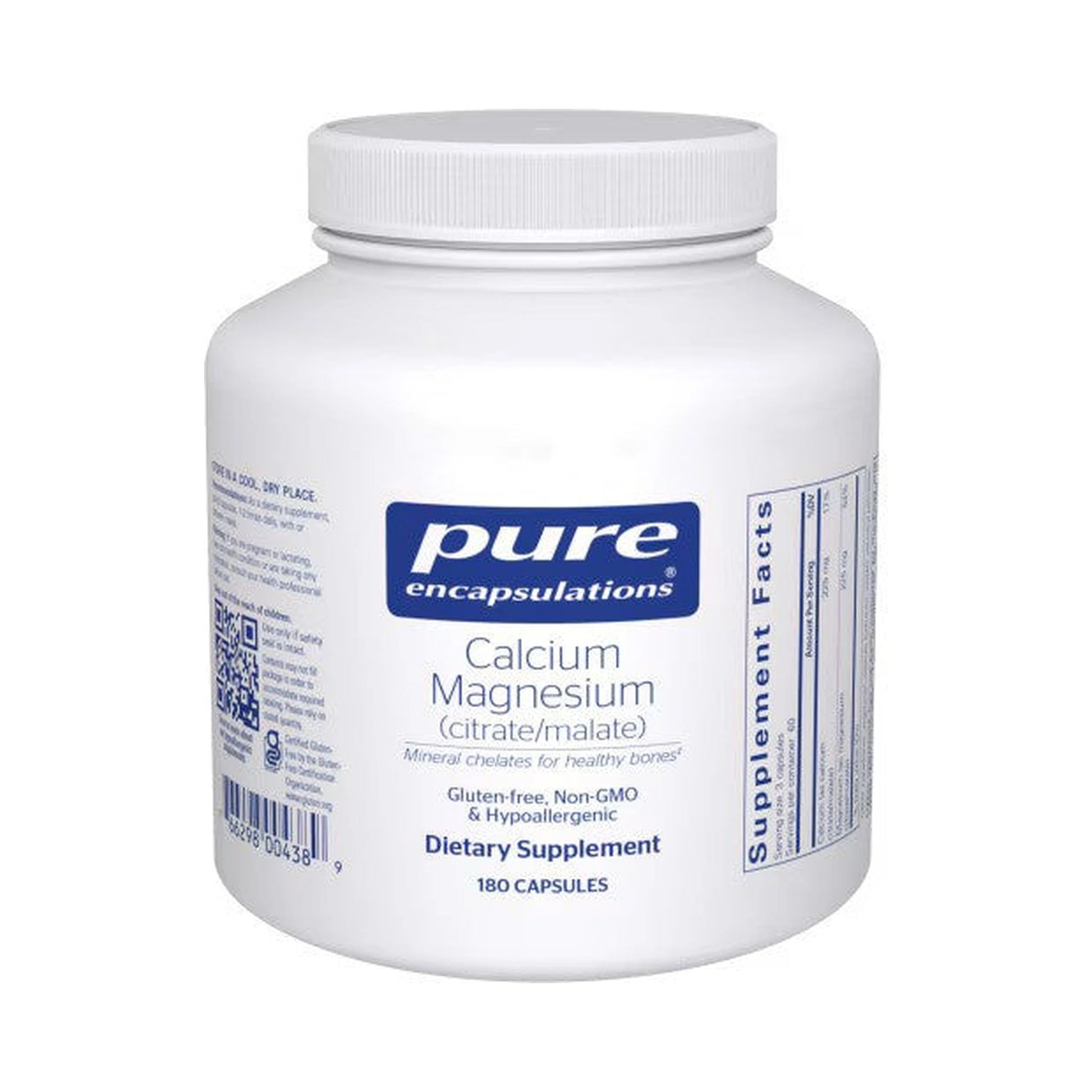 Pure Encapsulations Calcium Magnesium (citrate/malate) 180 Capsules