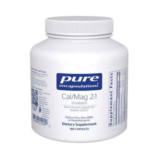 Pure Encapsulations Calcium Magnesium (malate) 2:1 180 Capsules