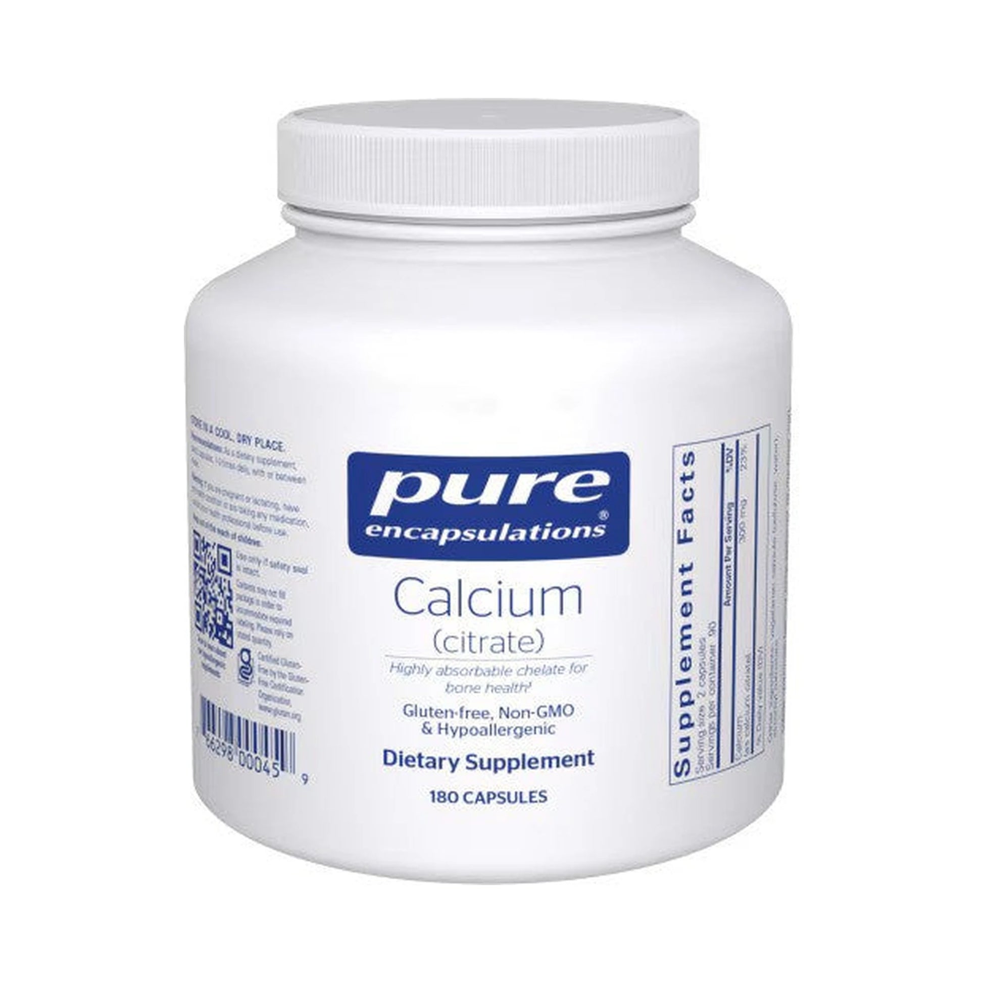 Pure Encapsulations Calcium (citrate) 180 Capsules