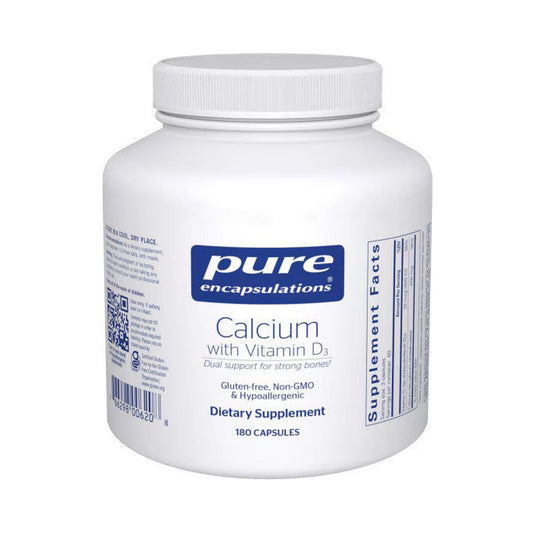 Pure Encapsulations Calcium with Vitamin D3 180 Capsules