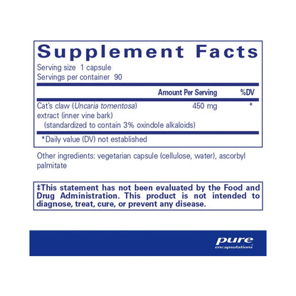 Pure Encapsulations Cat's Claw 90 Capsules