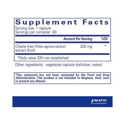 Pure Encapsulations Chaste Tree (Vitex) 60 Capsules