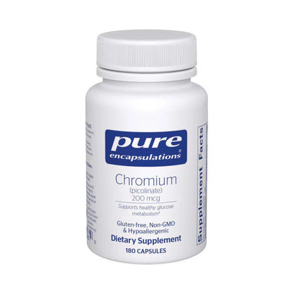 Pure Encapsulations Chromium (picolinate) 200mcg 180 Capsules