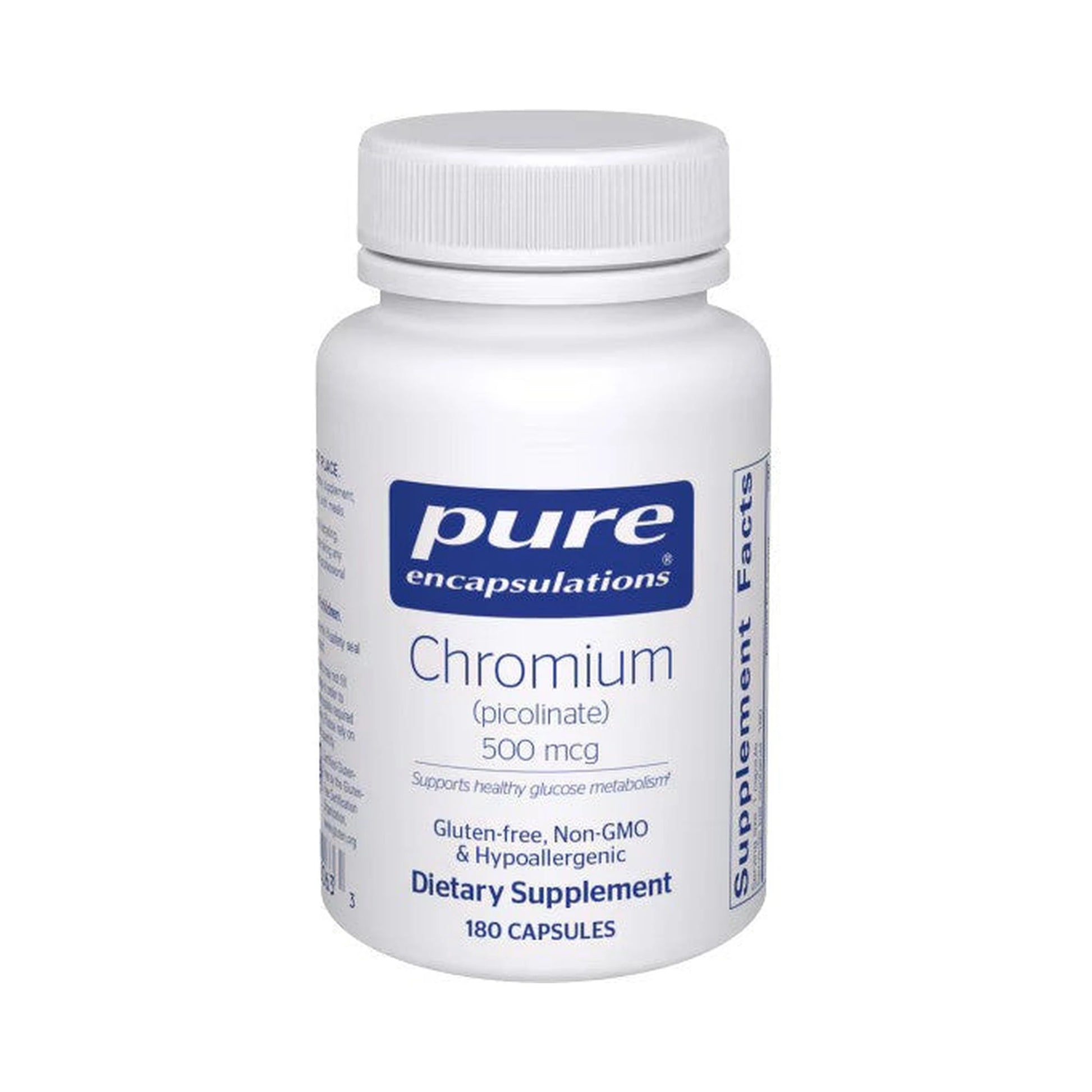 Pure Encapsulations Chromium (picolinate) 500mcg 180 Capsules