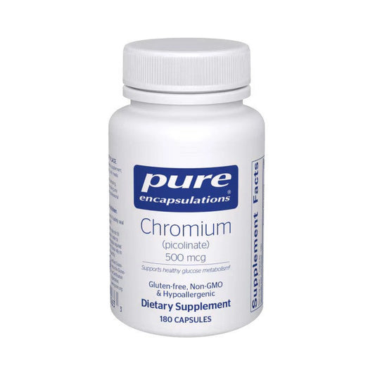 Pure Encapsulations Chromium (picolinate) 500mcg 180 Capsules