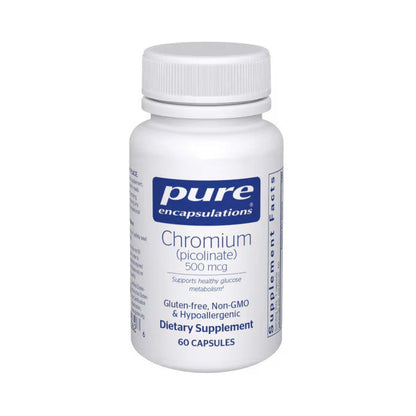 Pure Encapsulations Chromium (picolinate) 500mcg 60 Capsules