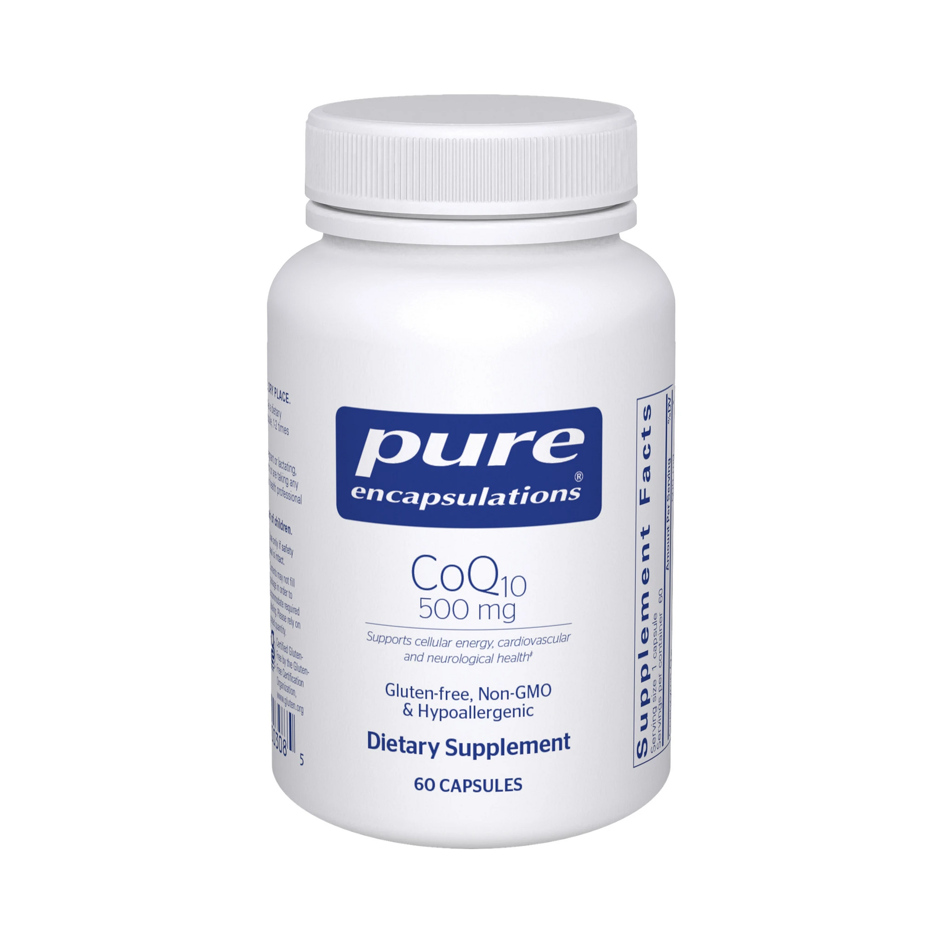 Pure Encapsulations CoQ10 500mg 60 Capsules