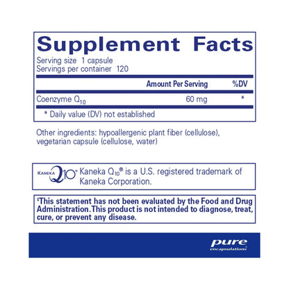 Pure Encapsulations CoQ10 60mg 120 Capsules