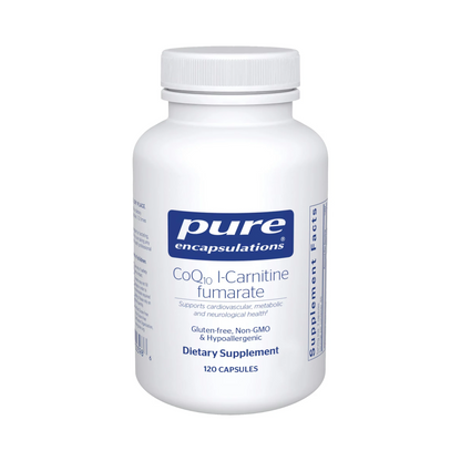 Pure Encapsulations CoQ10 l-Carnitine Fumarate  120 Capsules