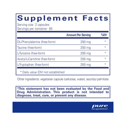 Pure Encapsulations Cognitive Aminos 120 Capsules