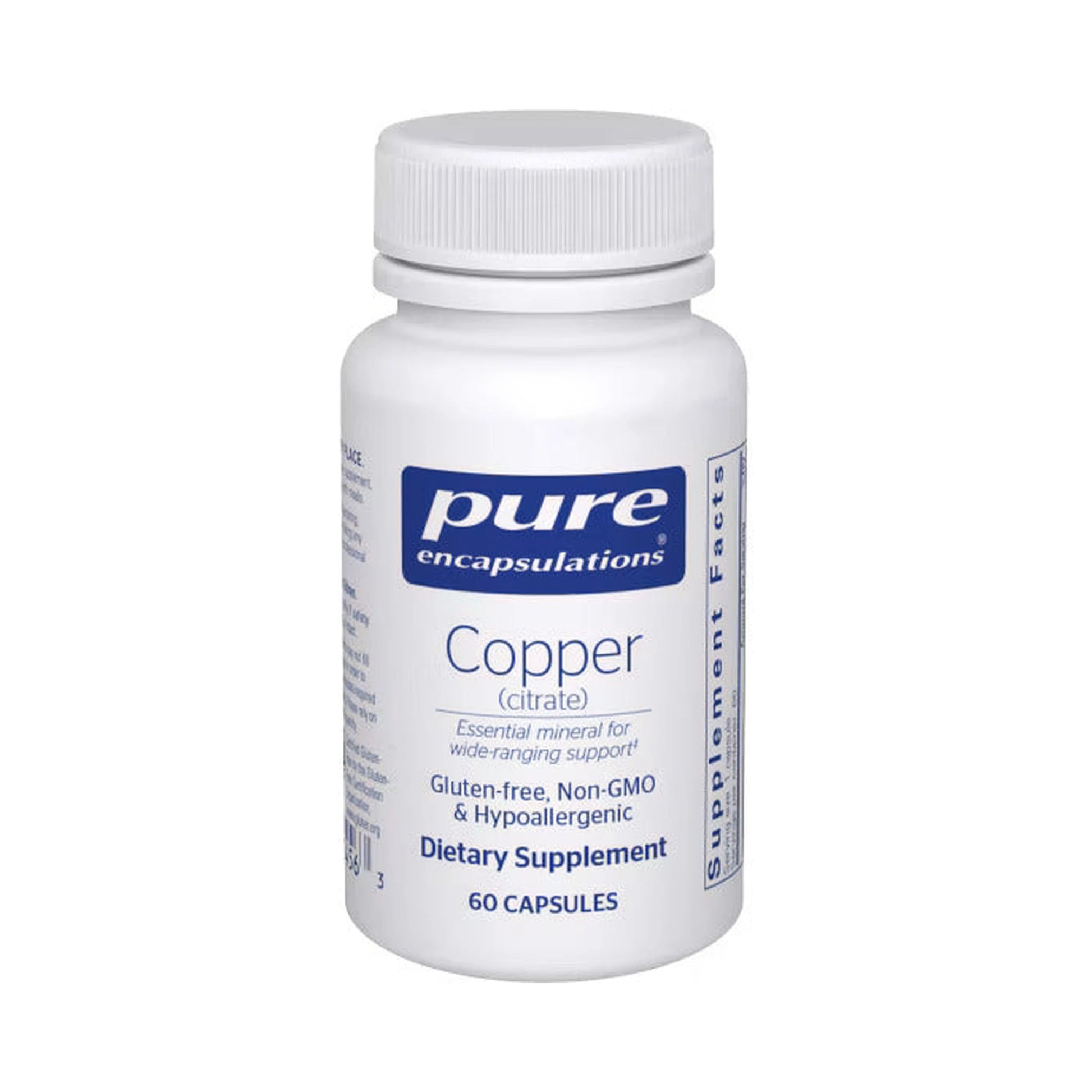 Pure Encapsulations Copper (citrate) 60 Capsules