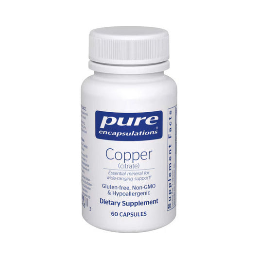 Pure Encapsulations Copper (citrate) 60 Capsules