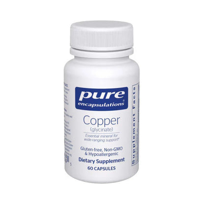 Pure Encapsulations Copper (glycinate) 60 Capsules