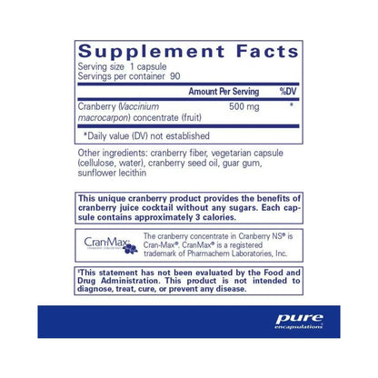 Pure Encapsulations Cranberry NS 90 Capsules