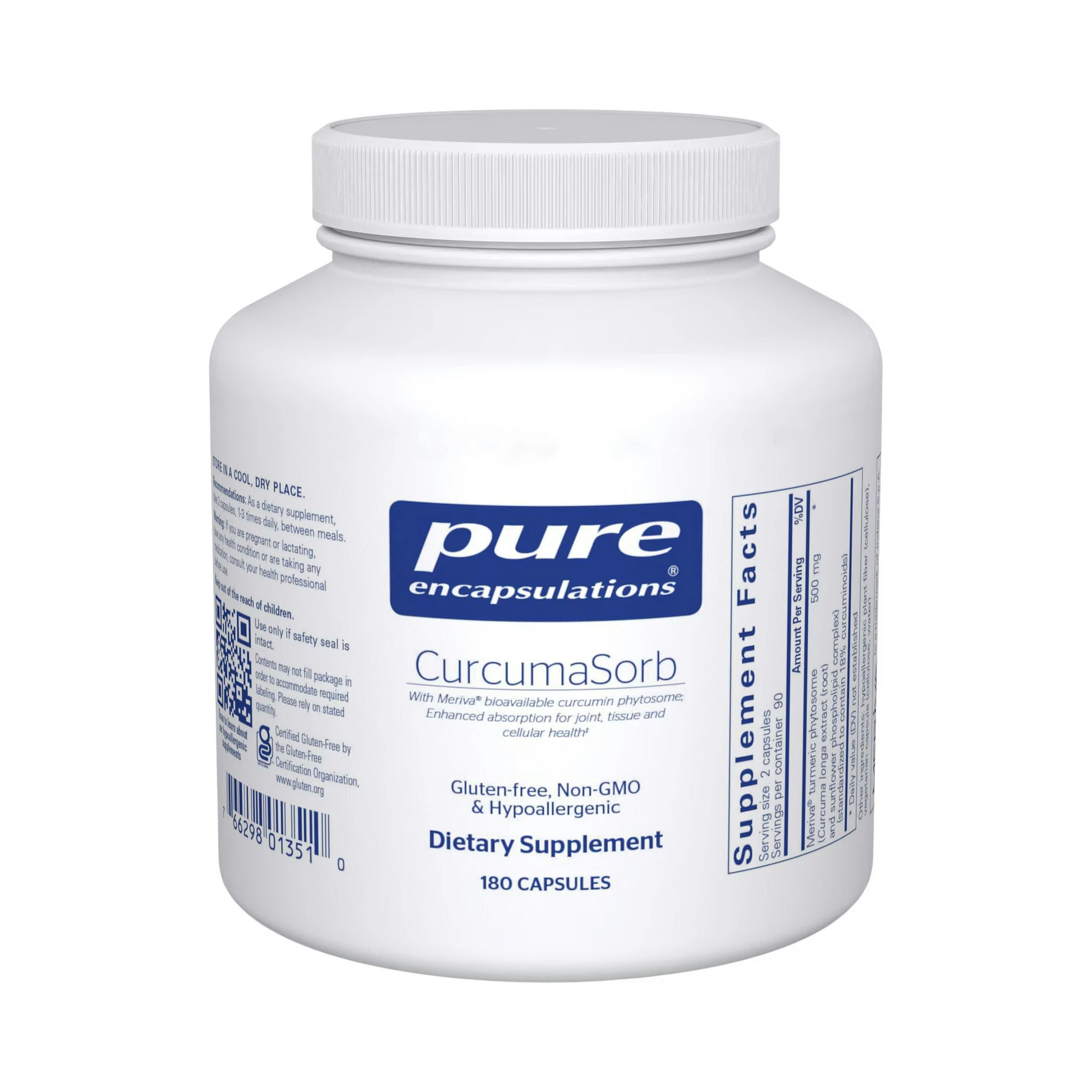 Pure Encapsulations CurcumaSorb 180 Capsules