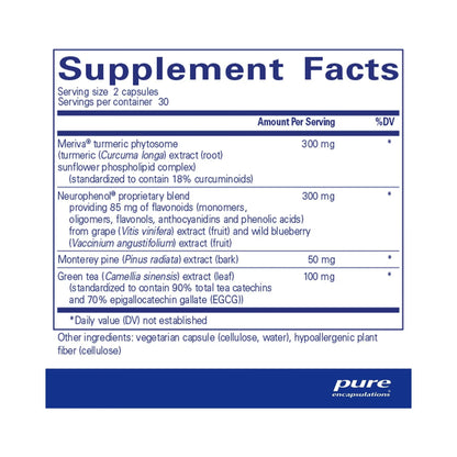 Pure Encapsulations CurcumaSorb Mind 60 Capsules