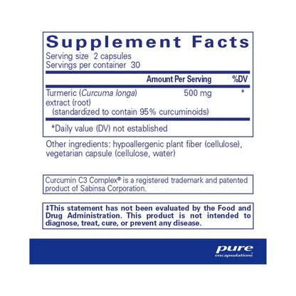 Pure Encapsulations Curcumin 60 Capsules