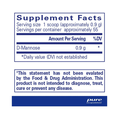 Pure Encapsulations D-Mannose Powder 100g